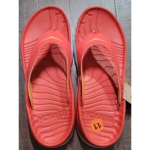 Hoka One One M Ora Recovery Flip Flops Fiesta Amber Yellow Size‎ 11
